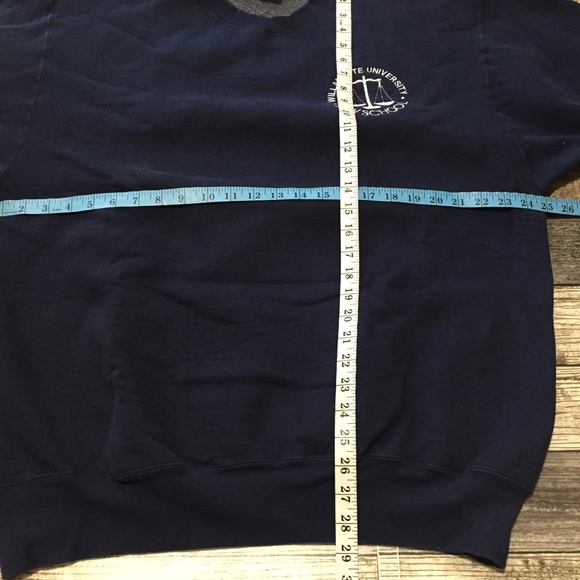 Vtg Fruit Of The Loom Williamette University Law School Sweatshirt Men’s XL Blue - Picture 2 of 7